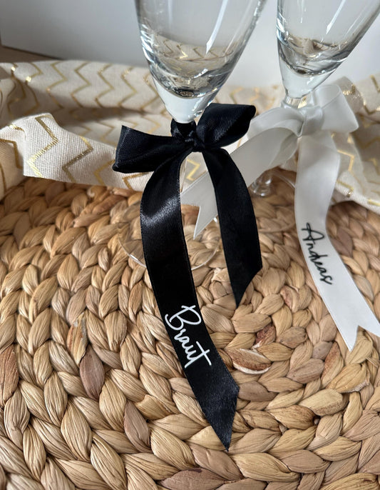 Schleifen / Platzkarten Gläser - plotterfeld