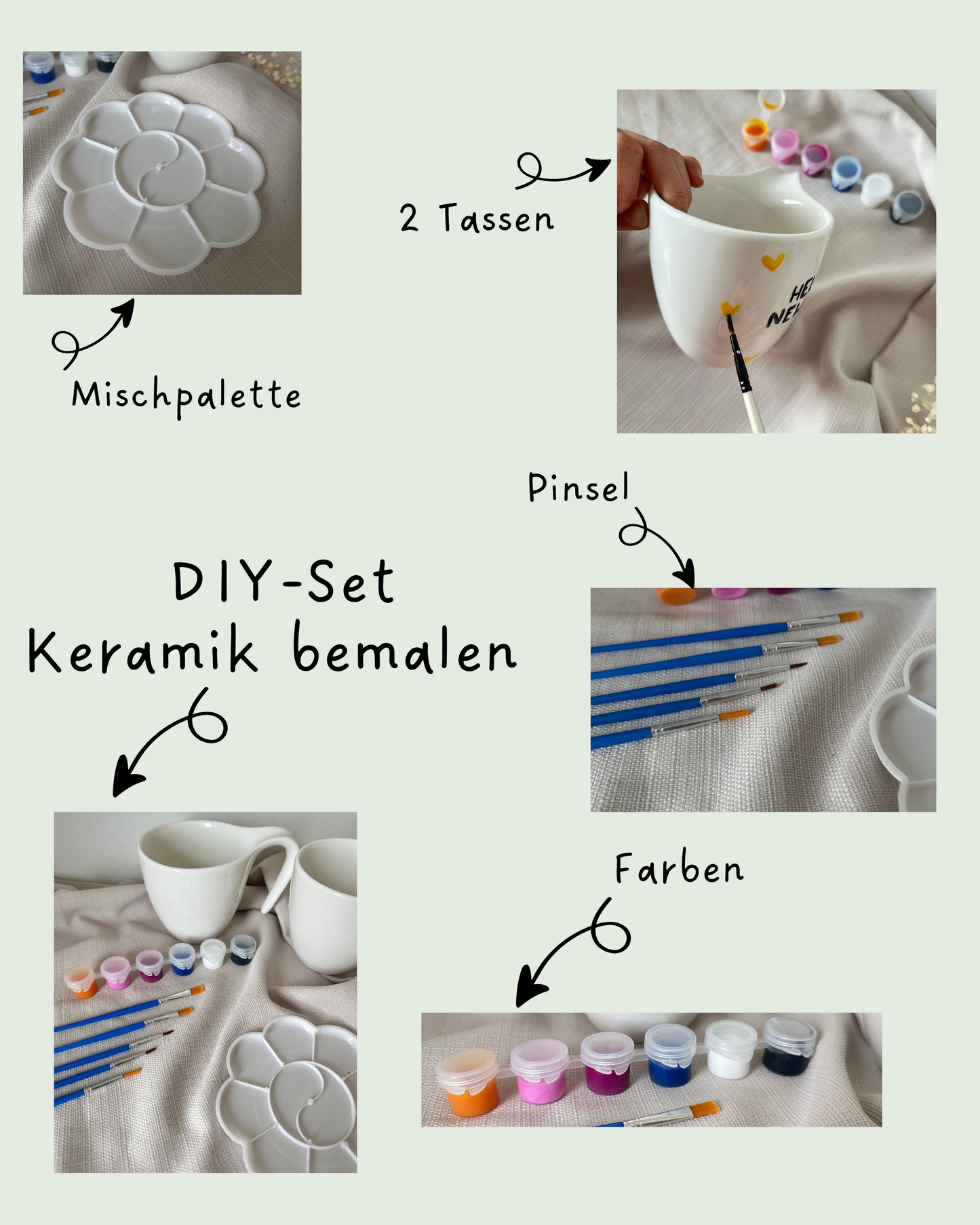 DIY Set Keramik bemalen - plotterfeld