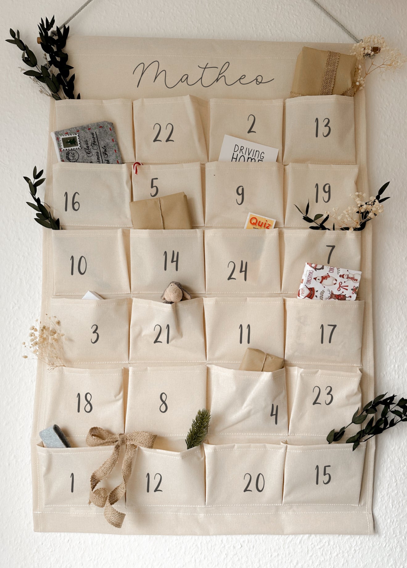 Personalisierter Adventskalender Matheo
