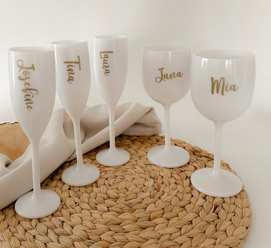 Personalisierte Weingläser - plotterfeld