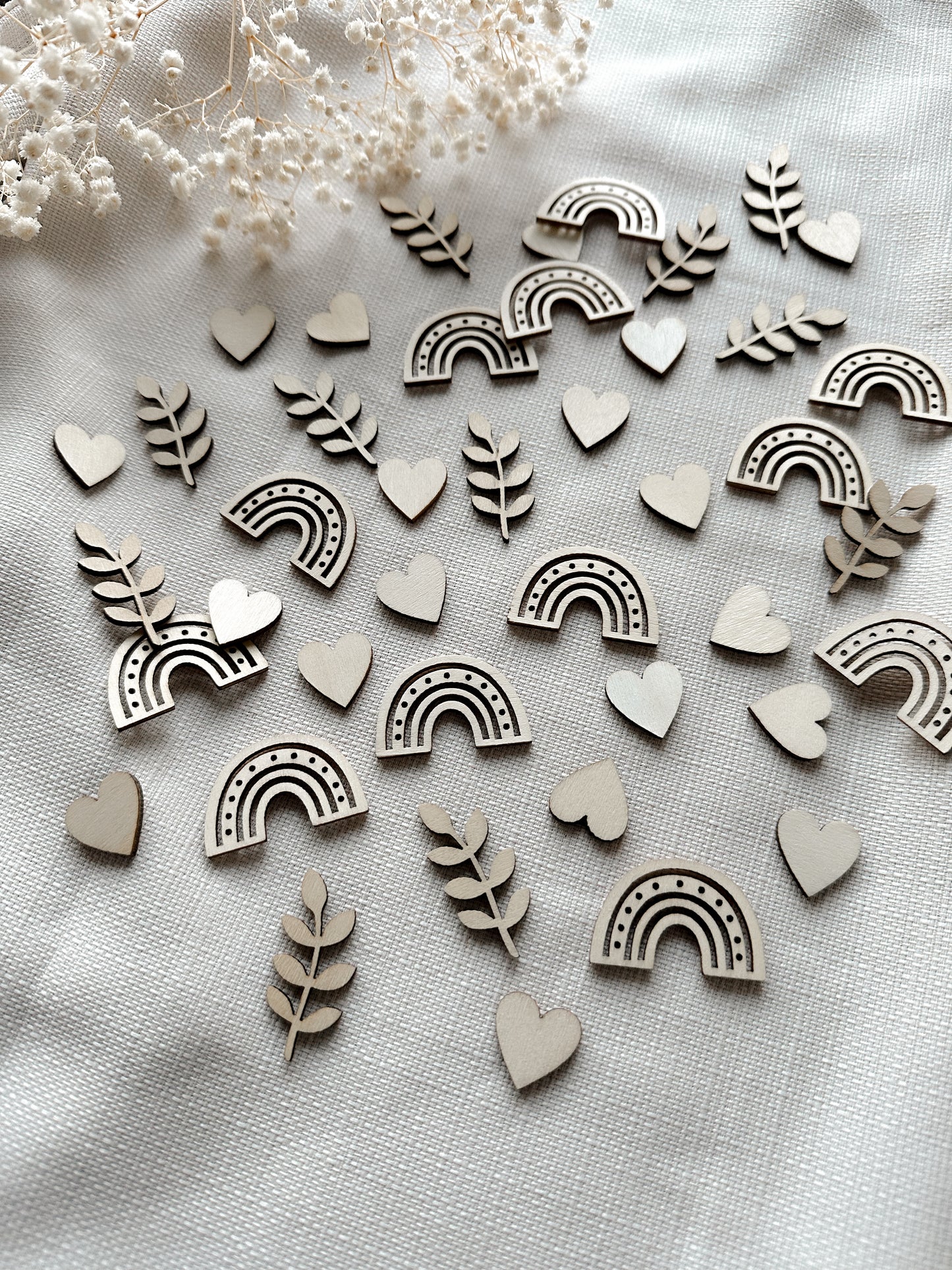 Holzkonfetti Geburtstag - plotterfeld