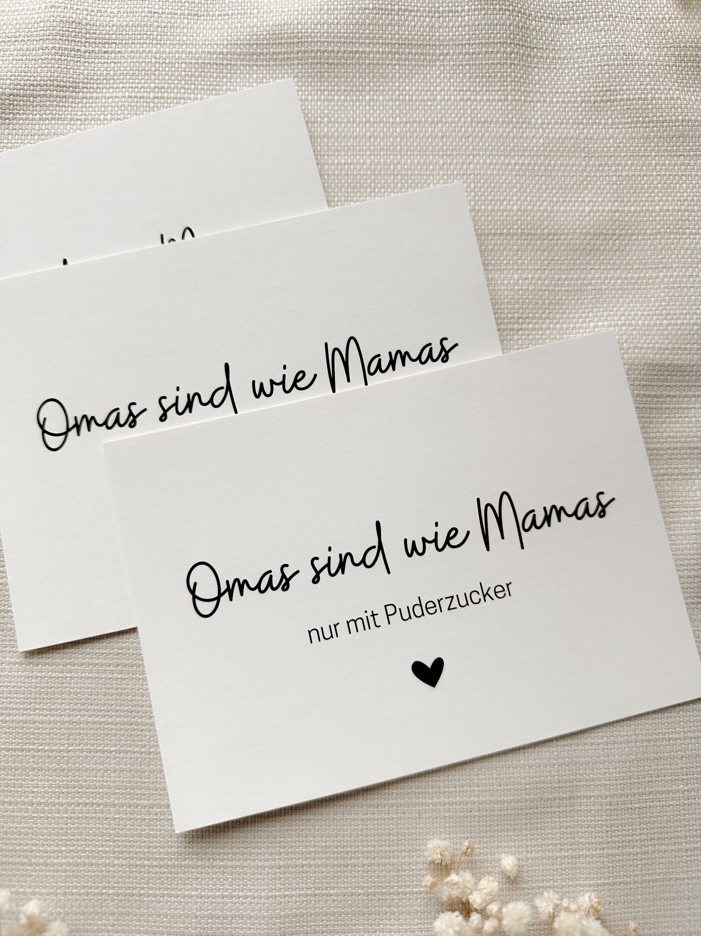 Postkarte Oma - plotterfeld