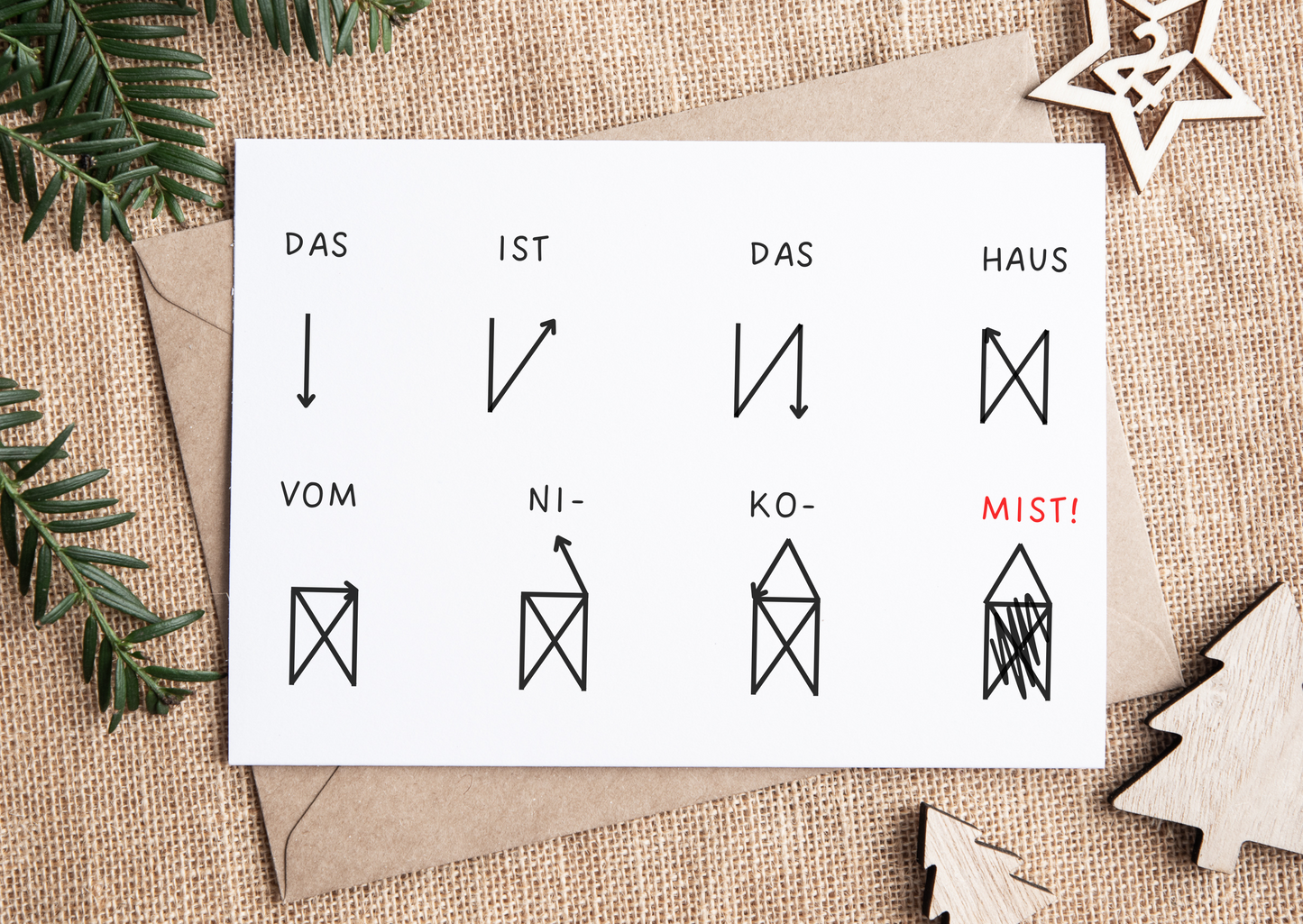 Postkarte Haus vom Nikolaus