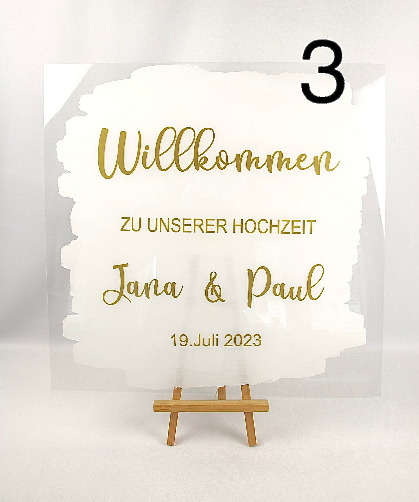 Willkommensschild Acryl