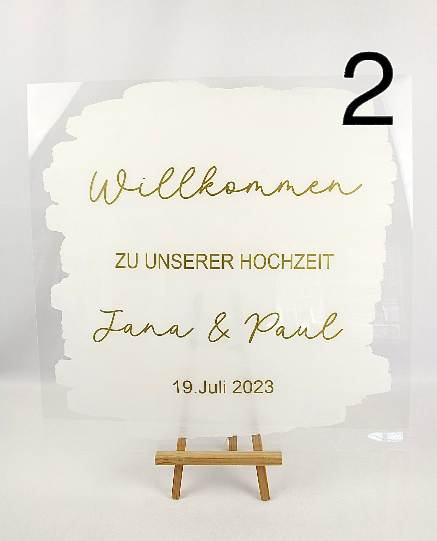 Willkommensschild Acryl