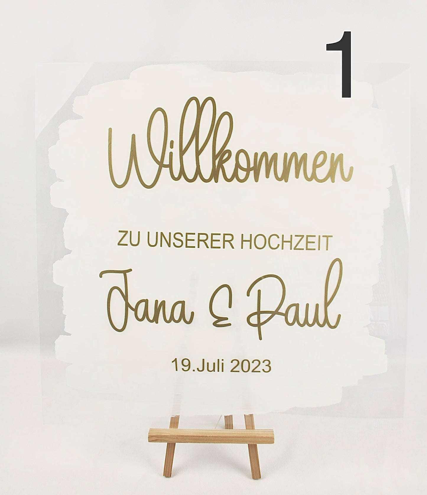 Willkommensschild Acryl