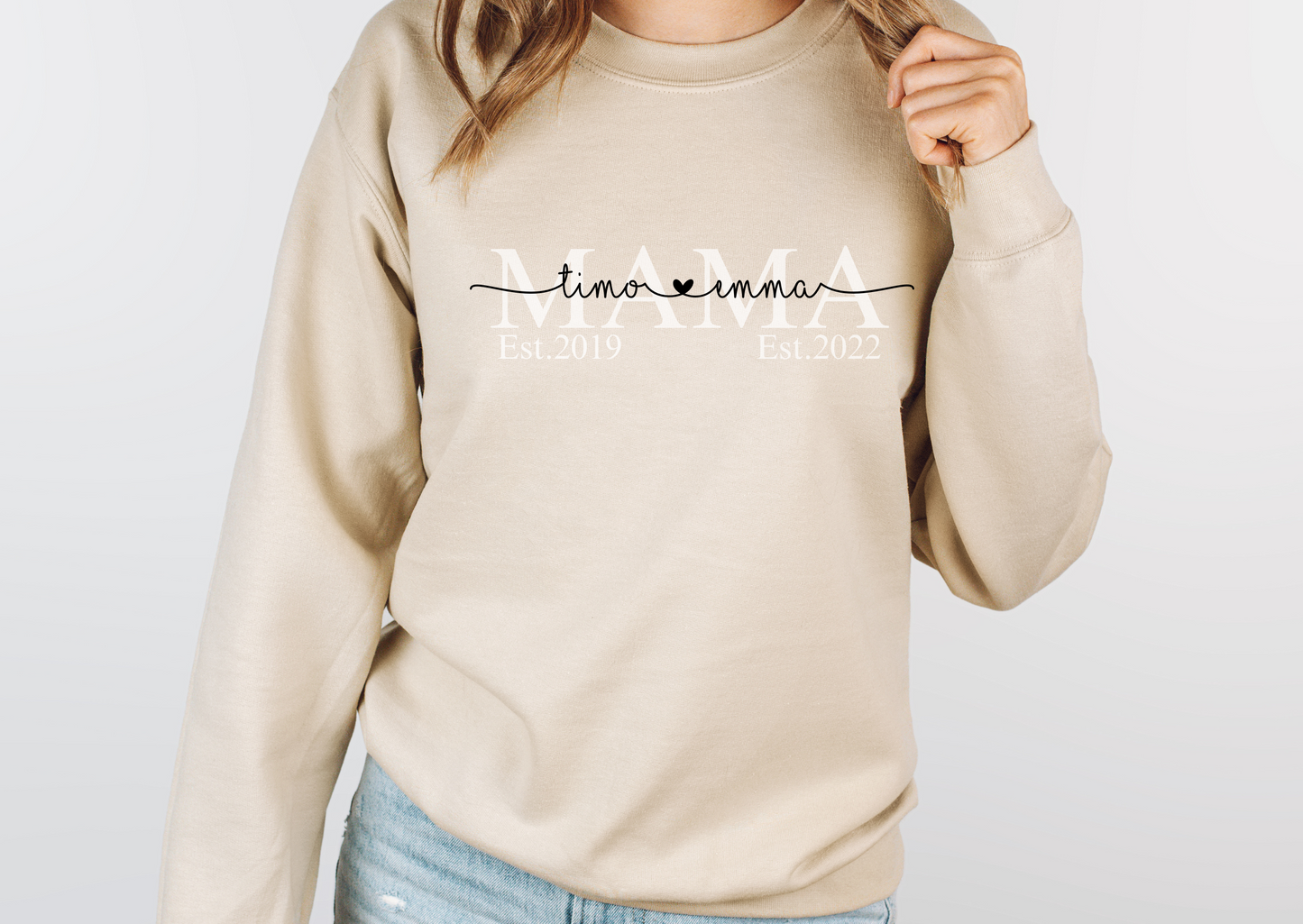 Personalisiertes Mama Sweatshirt