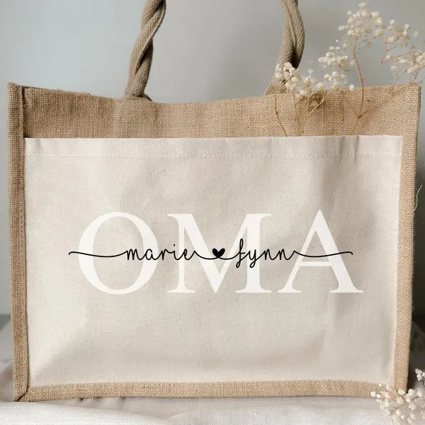 Jutetasche Oma