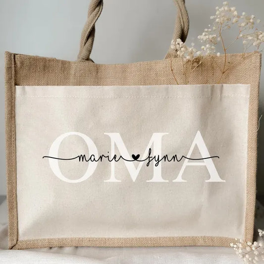 Jutetasche Oma